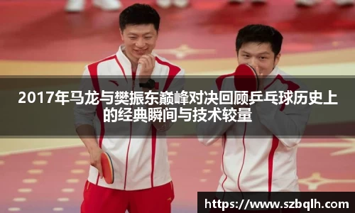 2017年马龙与樊振东巅峰对决回顾乒乓球历史上的经典瞬间与技术较量