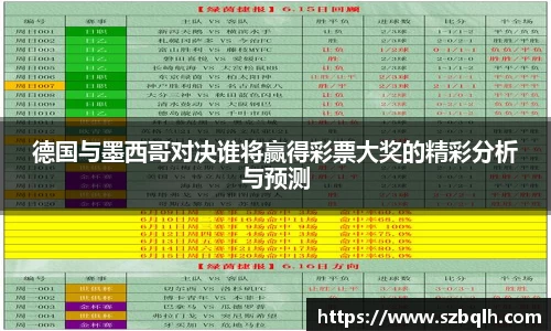 德国与墨西哥对决谁将赢得彩票大奖的精彩分析与预测